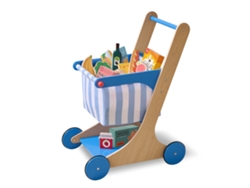 Carrito de compras Mr. Fresh de Teamson Kids (azul / 13 alimentos)