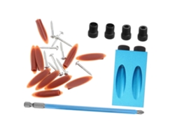 Conjunto De 28 Peças De Brocas Para Posicionamento E Perfuração De Madeira