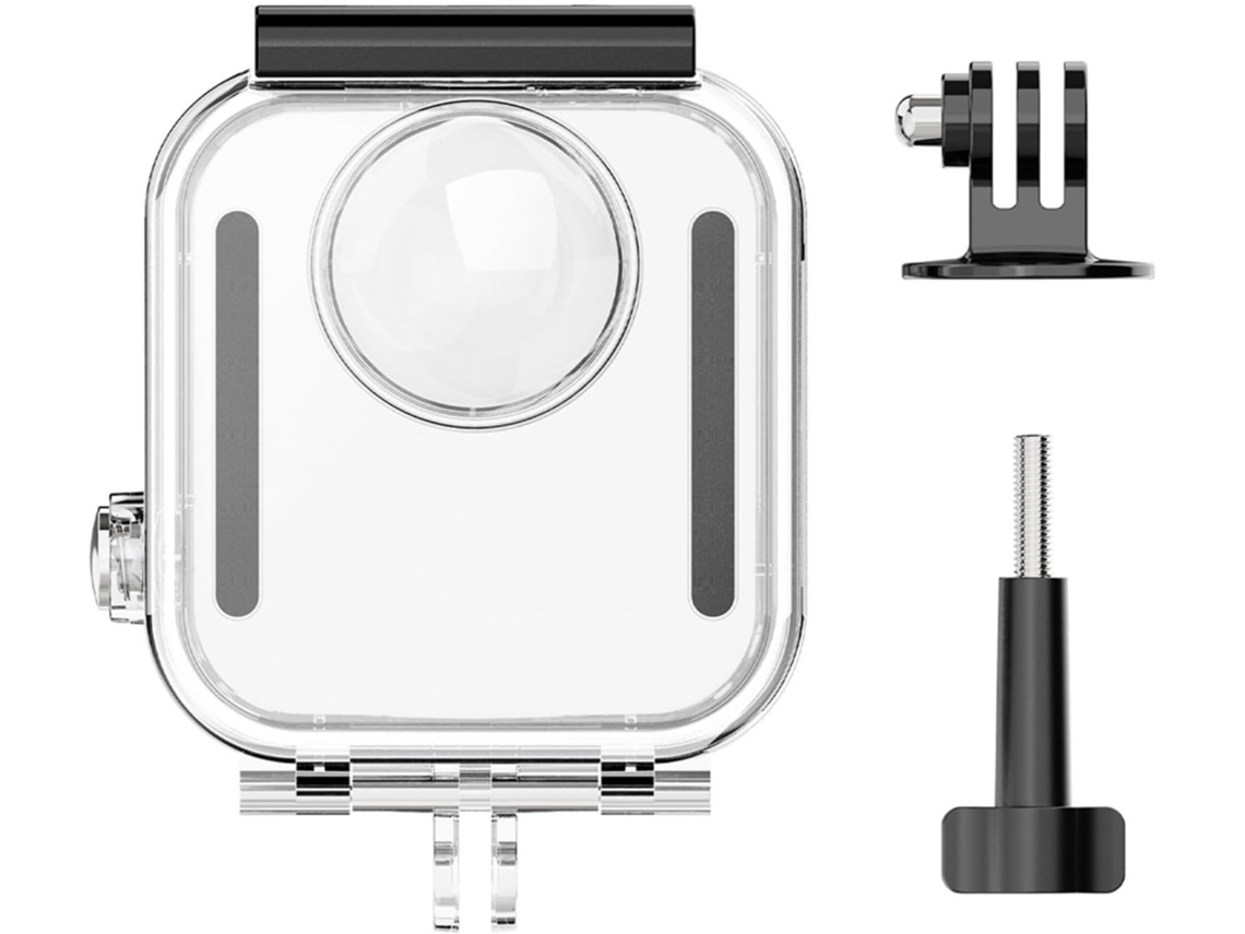 Estuche Impermeable Para Buceo Gopro Con Cristal Templado Y Estructura De Acero Transparente.
