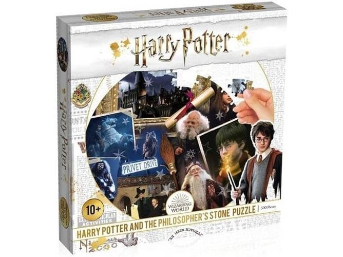 Puzzle Harry Potter y la piedra filosofal rompecabezas 2d winning moves philosophers stone 500pc 0526 kg 27 52