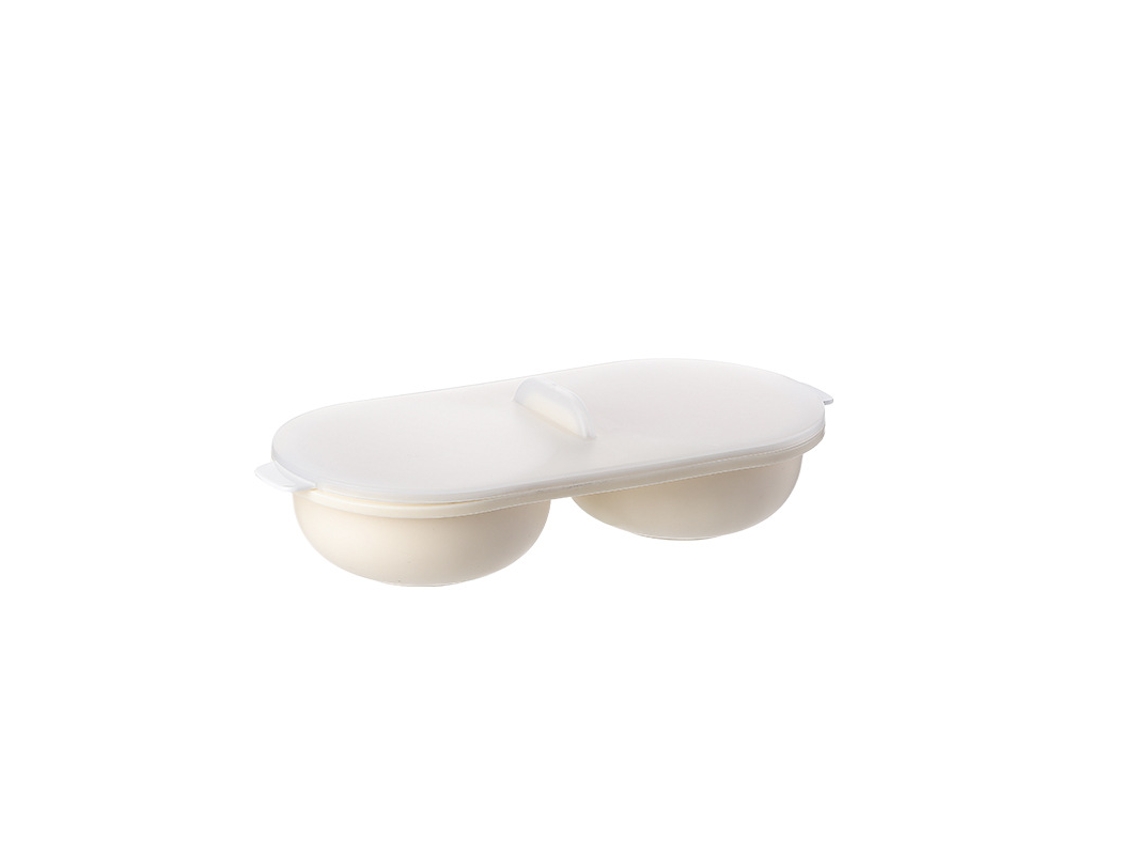 Preparador De Huevos De Plástico Para Micro-ondas, 1 Juego - Blanco