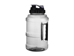 Botella De Agua Reutilizable Ecológica 2.5l Para Deportes Fitness Gimnasio Camping Hiking Outdoor Negro