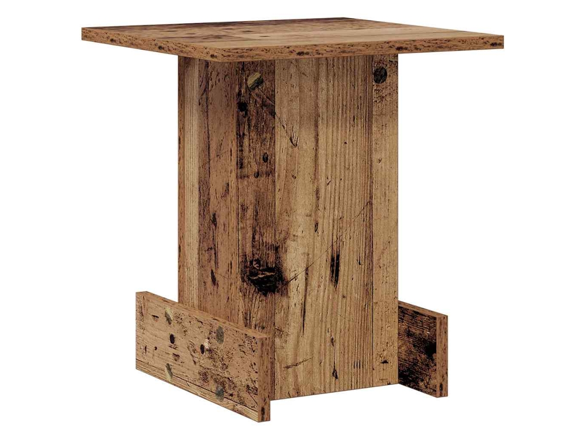 Mesa Auxiliar | Mesa Lateral Madera Vieja 35,5 X 35 X 40 Cm