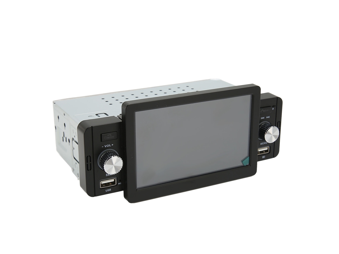 Reproductor MP5 AV FM con pantalla táctil de 5 pulgadas, transmisor de audio y video para automóvil de un solo DIN con control remoto