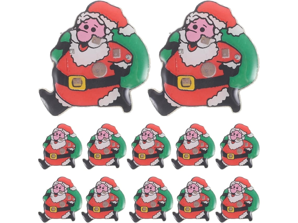 25 Piezas De Adornos Navideños Luminosos Para Niños Y Niñas, Fáciles De Transportar.