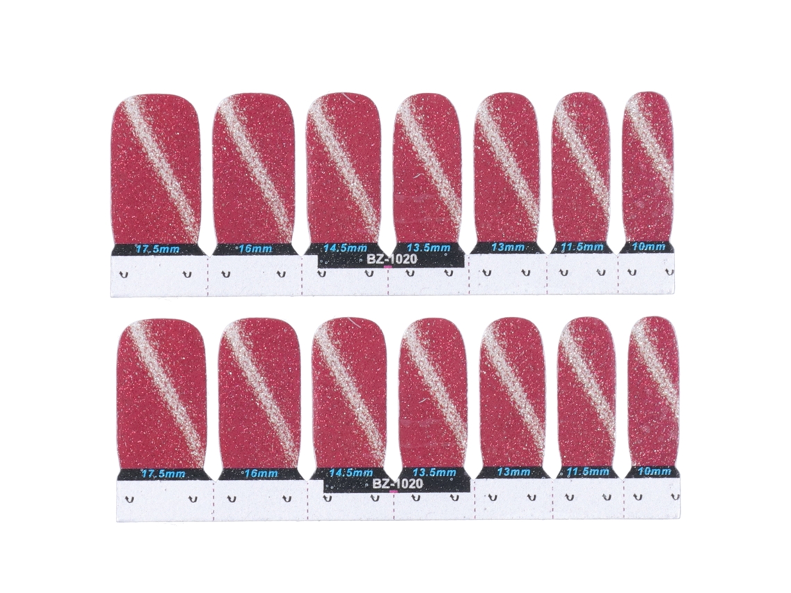 14 unidades de cinta adhesiva para esmalte de uñas, pegatinas DIY para herramientas de manicura
