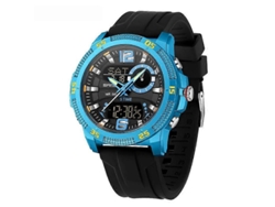 Reloj electrónico Sanda 3372 con cronógrafo y alarma, con doble pantalla, resistente al agua y luminoso, ideal para deportes al aire libre Hengrongshen