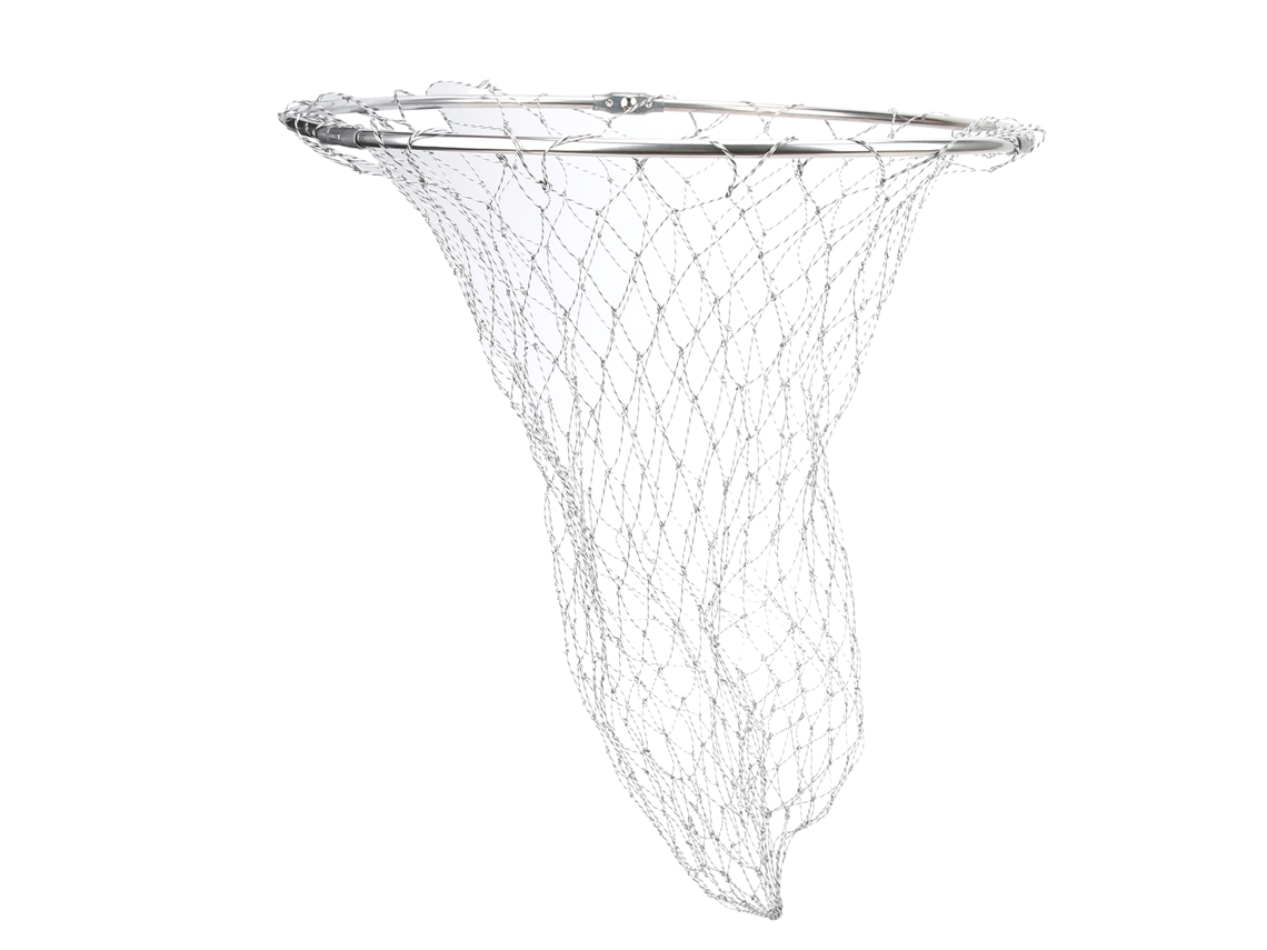 Red de aterrizaje de malla de nailon trenzado de 39 cm para capturar peces y aves