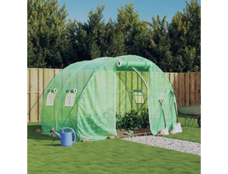 Invernadero VIDAXL con Estructura de Acero Verde 6 m² 3x2x2 m