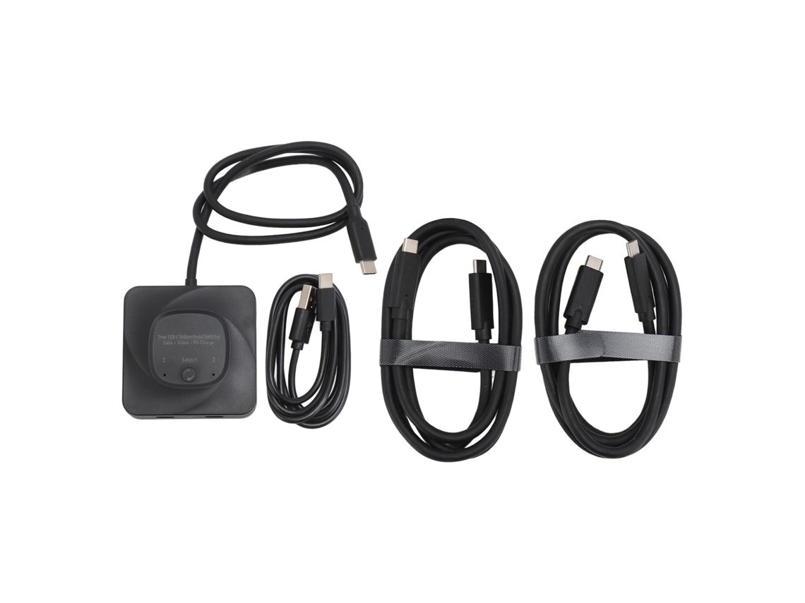 Comutador Usb C Bidirecional 2 Em 1 Ou 1 Em 2 8k 60hz 10gbps Transferência Carregamento Rápido Pd100w