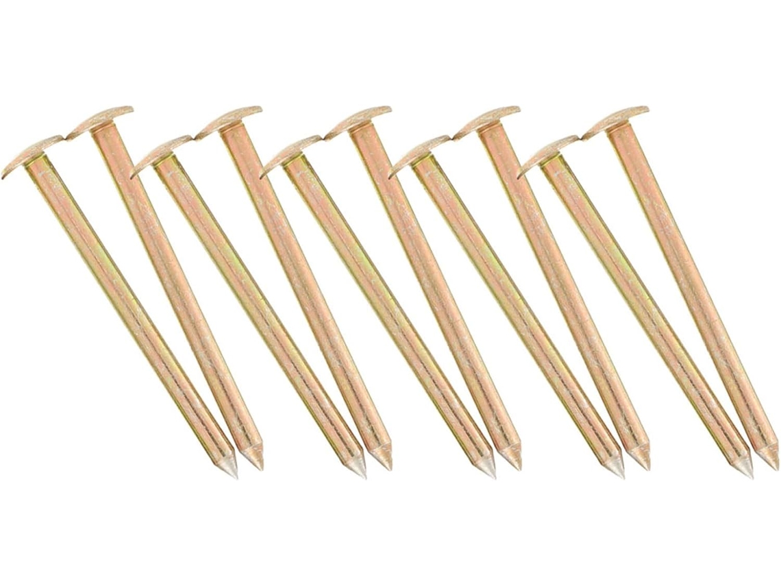 20 estacas metálicas galvanizadas de perfil bajo para medición, Imikeya