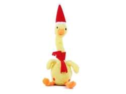 Peluche Interactivo Pato Amarillo Bailando Arzopa | Patito Amarillo Navideño  | Repetir Escuchar