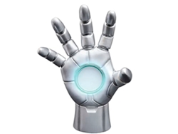 Estatua Marvel Heroic Hands Iron Man Armadura Gris 25cm B.active