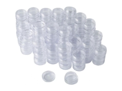 108 Frascos De Plástico Transparente De 3 G/3 Ml Con Tapa, Para Muestras, Crema, Loción, Polvo, Purpurina Cxk Wcl