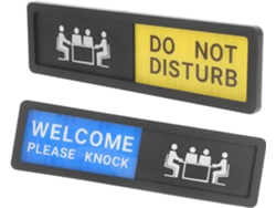Juego De 2 Letreros Para Puertas Corredizas: "no Molestar" Y "por Favor, Llame A La Puerta".
