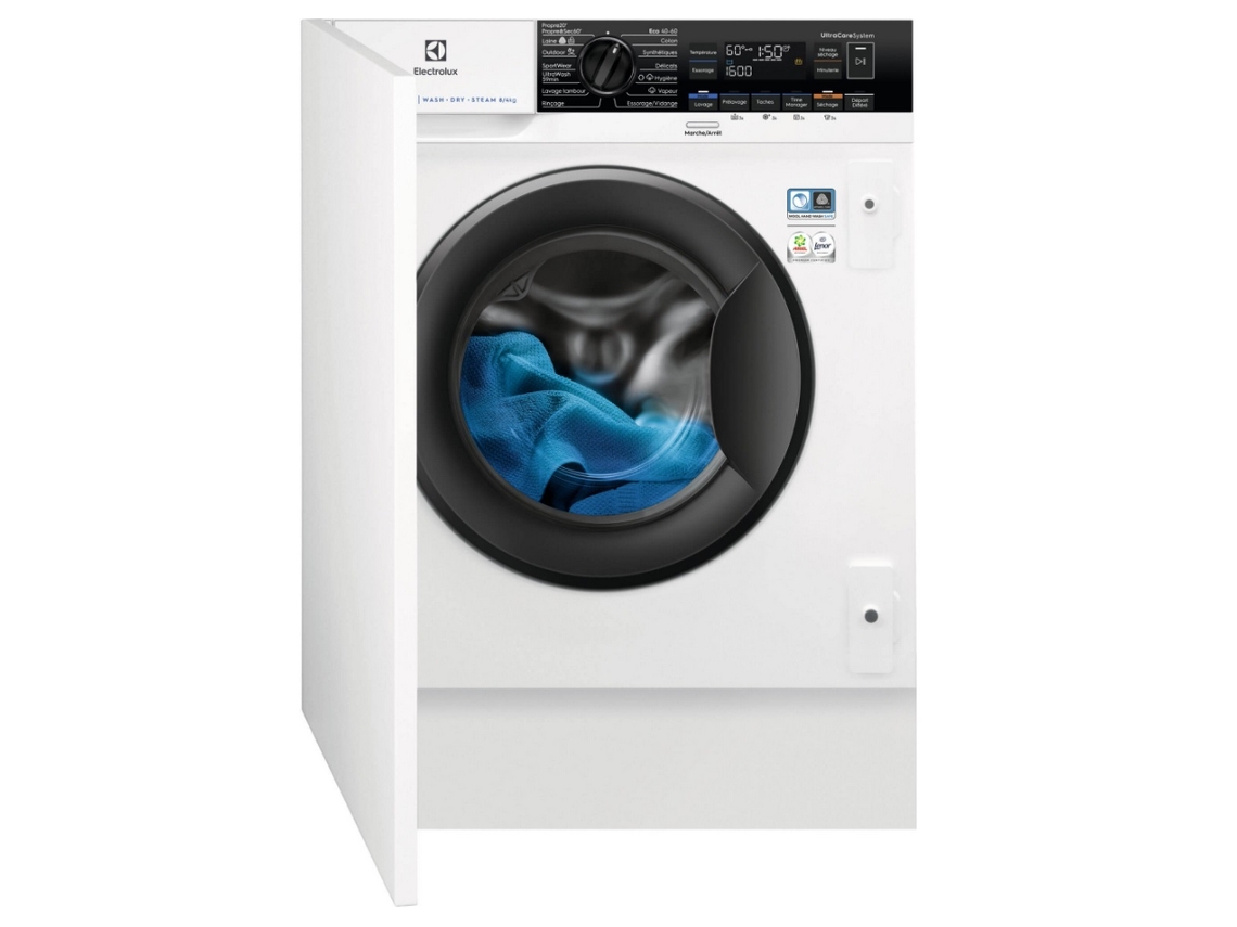 Lavasecadora integrada 8/4kg 1600 rpm EW8W1684BI - ELECTROLUX
