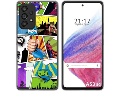 Carcasa para Samsung Galaxy A53 5G TUMUNDOSMARTPHONE Dibujos Comic Multicolor