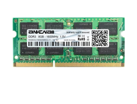 Memoria RAM SLOWMOOSE 240 Pines para Intel (8 GB - 1600 Mhz - 1,35V)