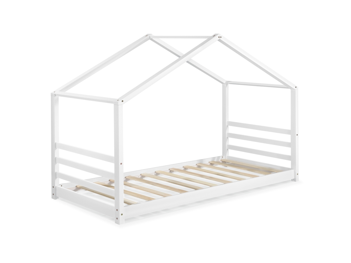 Estructura de Cama Infantil [EN.CASA] (Blanco - Madera - 90x200 cm)