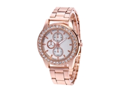 Reloj De Pulsera Analógico Zhoulianfa Con Brazalete De Acero Y Movimiento De Cuarzo (oro Rosa)