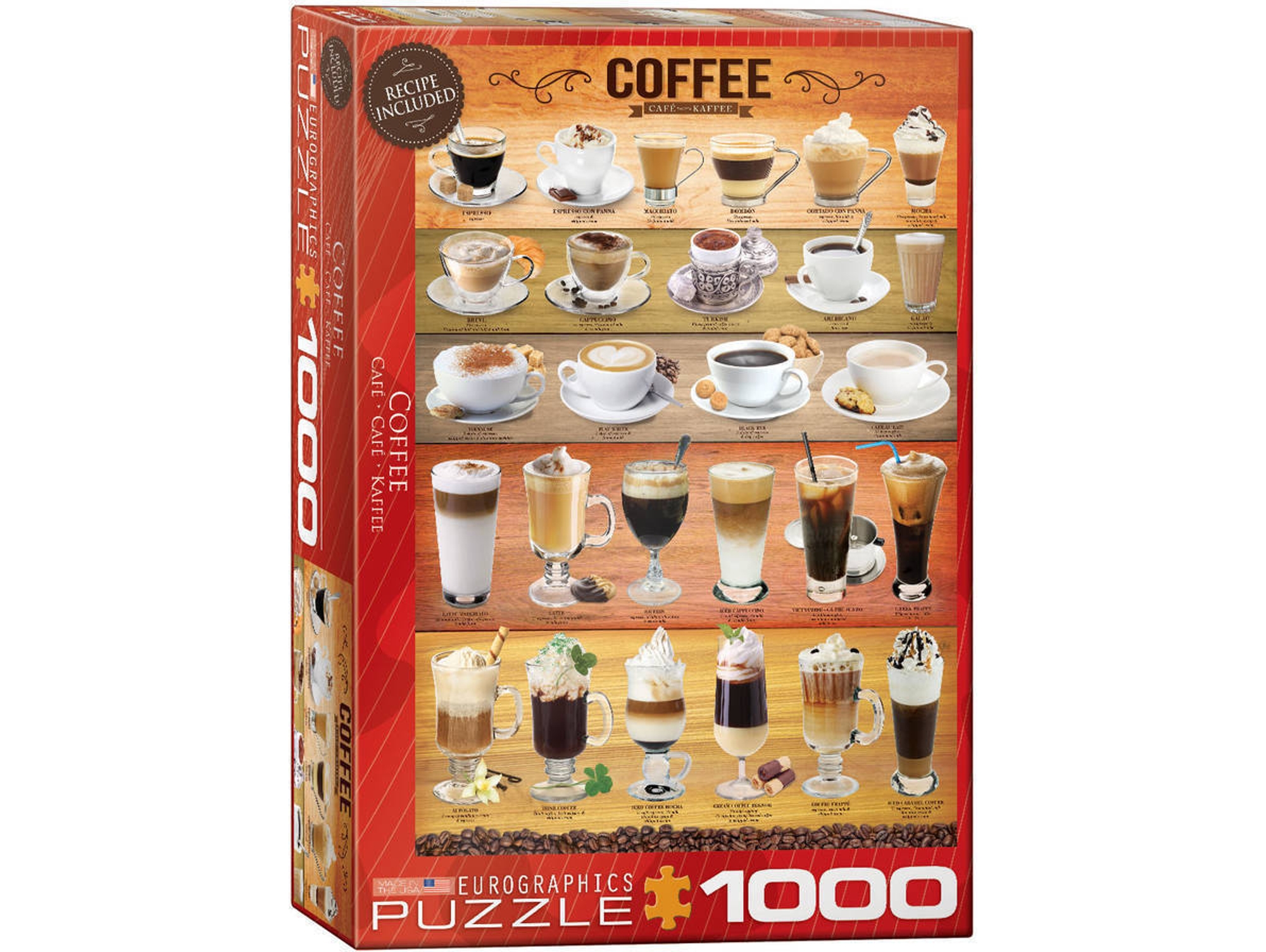 Puzzles EUROGRAPHICS Coffee 1000 pcs (1000 piezas)