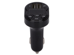 Transmisor Inalámbrico Bluetooth Para Coche Con Abs, Adaptador De Radio Fm, 2 Puertos Usb, Cc 12v-24v