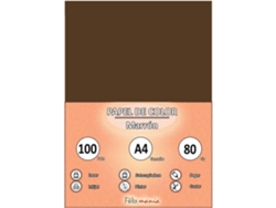 80Gr A4 Papel Marrón 100 Hojas