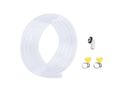 Kit Universal De Manguera De Drenaje De Aire Acondicionado De Plástico A Prueba De Fugas De 3 Metros (10 Pies) Con Conector Y Abrazaderas De Repuesto.
