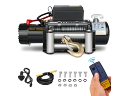 Cabrestante Eléctrico 13500lbs/6075kg 12v, Cabrestante Eléctrico Con Control Remoto Inalámbrico