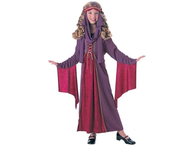 Disfraz de Niña DISFRAZZES Princesa Gótica Medieval (Talla: 8 a 10 años)
