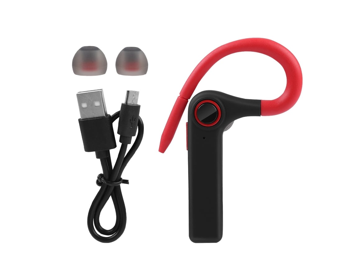 Auriculares Bluetooth Llamada Hd Conexión Inalámbrica Roja