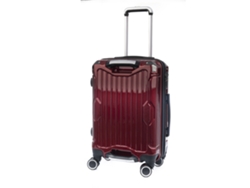 Maleta De Cabina Trolley Extensible En Material Ligero De Abs+pc De Alta Resistencia Con Esquinas Reforzadas. Cerradura Numérica, 4 Ruedas Extraíbles.