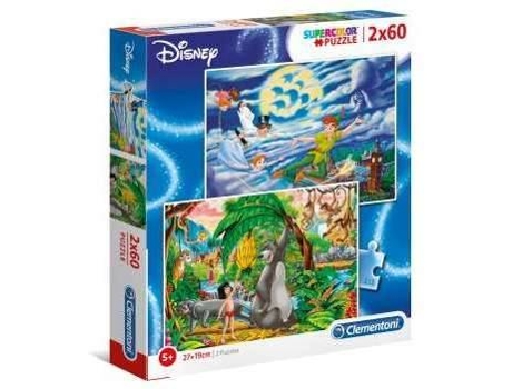 Puzzle CLEMENTONI Disney Classic (2X60 Piezas - Edad mínima: 3 años)