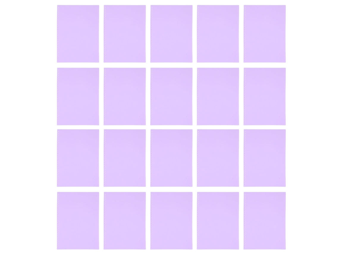 20 fundas protectoras de papel A4 con 30 agujeros, PP, color morado mate, para encuadernación | Sin marca