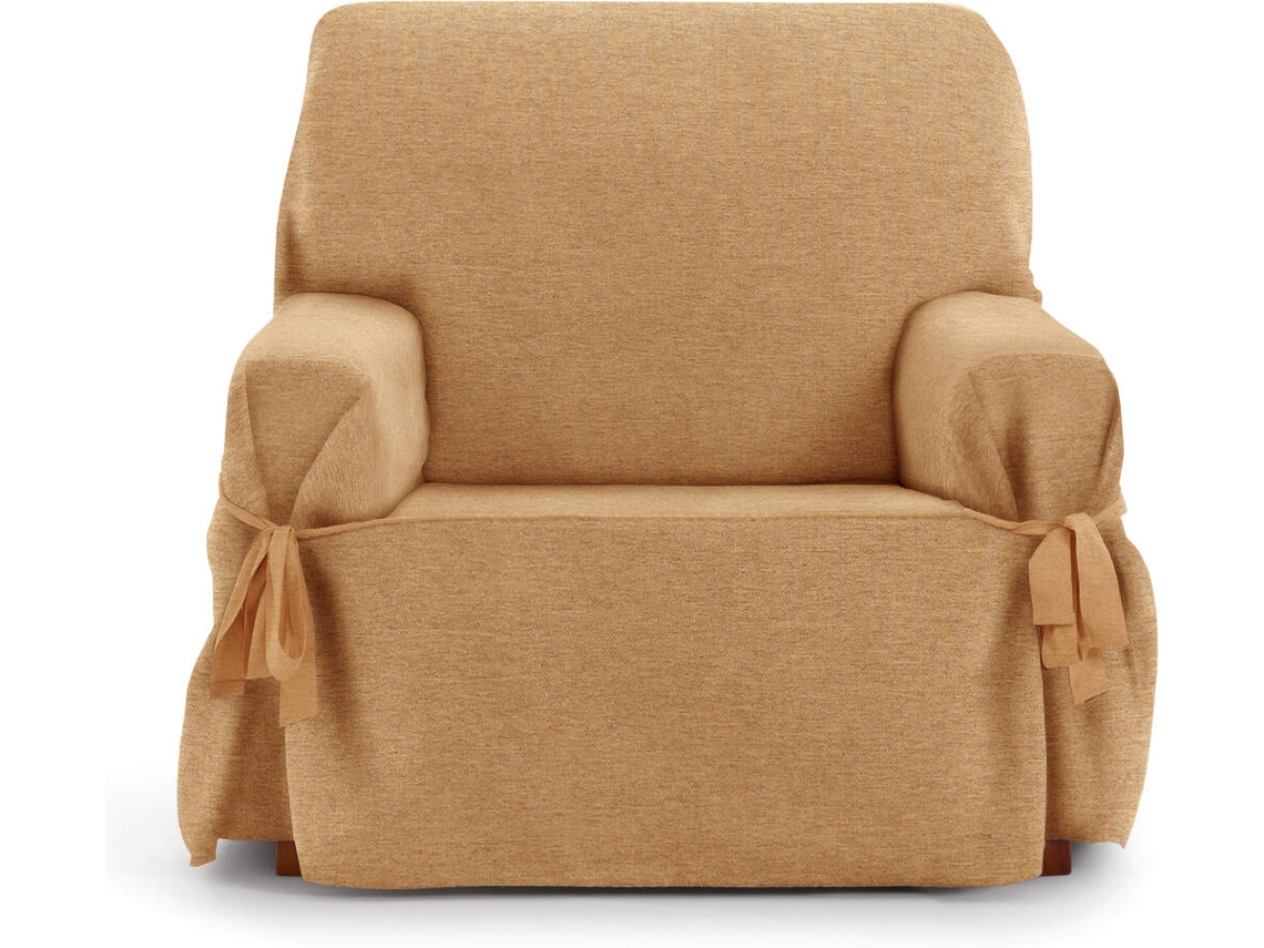 Funda de Sillón EYSA Universal Premium Valeria Tejido Elástico (120 x 70 x 110 cm - Poliéster y Algodón - Mostaza)