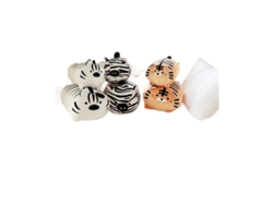 Adorable almohada de peluche con forma de tigre tumbado, de algodón y plumas, juguete de peluche CHABERLU