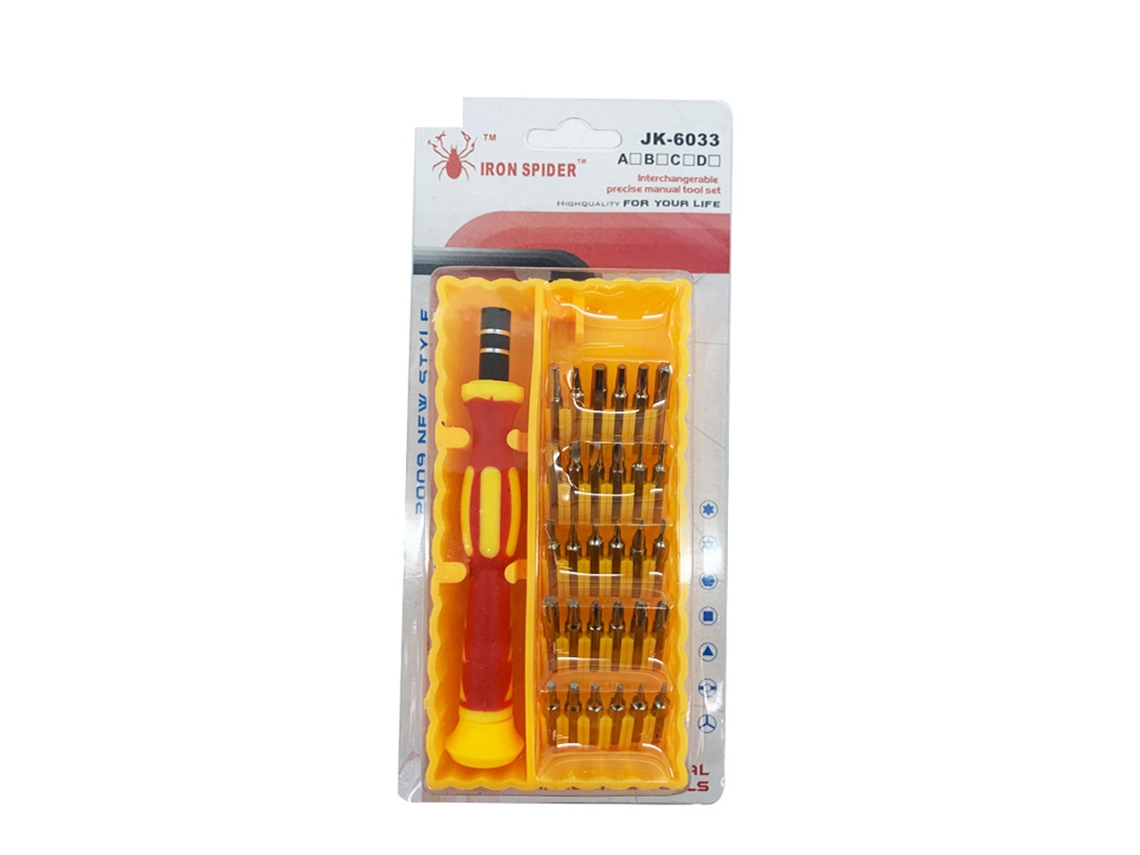 Juego De 31 Destornilladores Magnéticos De Acero Cromo-vanadio Para Reparar Teléfonos Móviles Y Pequeños Electrodomésticos.