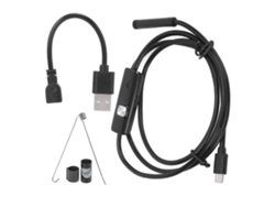 Endoscopio Industrial An97-7 Con Cámara De 7 Mm, Resistente Al Agua Ip67, 6 Led Ajustables, Inspección Con Boroscopio De 2 M