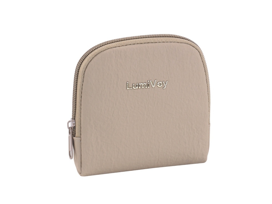 Bolsa De Viaje Con Cremallera Para Joyas - Piel Pu Con Forro Suave Para Pulseras Y Collares, Estuche Compacto Protector Khaki