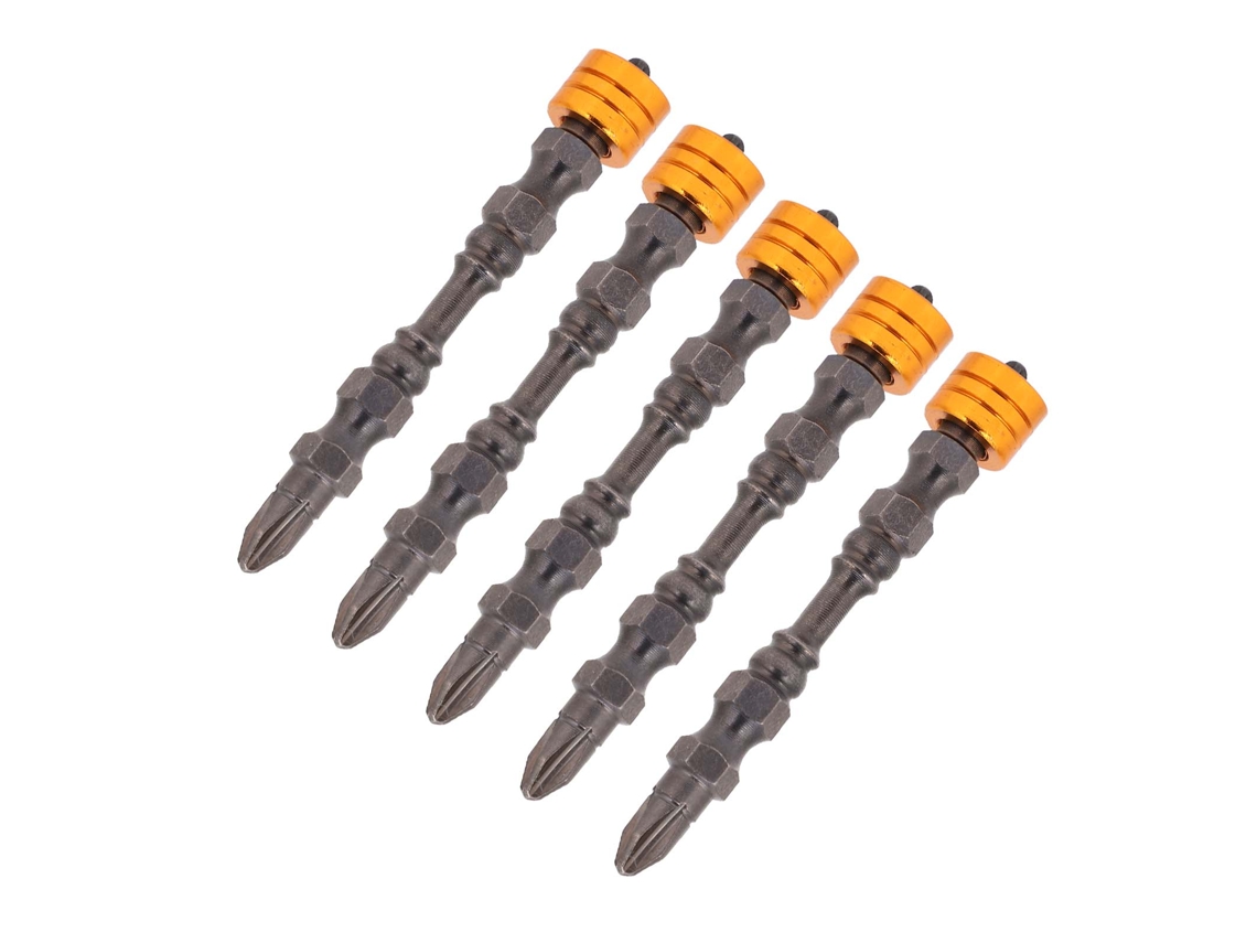 5pcs Conjunto De Brocas De Destornillador Magnético D Style 65mm Para Destornillador Eléctrico Cabeza De Destornillador