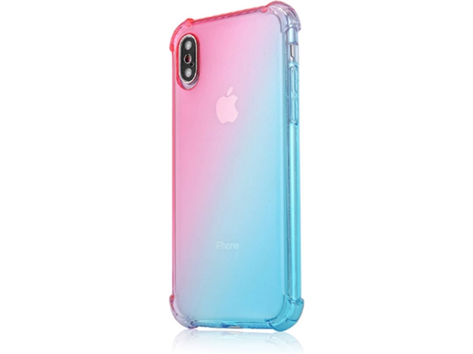 Funda iPhone XR WJS Gradient Shock Absorption Rosa