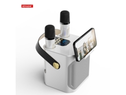 (blanco) Altavoz Bluetooth De Karaoke De Alta Potencia, Portátil, Estéreo Envolvente De 360°, Inalámbrico, Resistente Al Agua