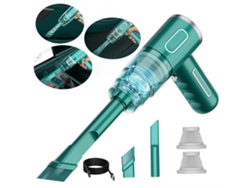 Aspiradora Portátil Para Coche, 120 W, Alta Potencia, 5000 Pa, Succión Potente, Inalámbrica, De Mano, Para Escritorio De Coche Digitallab