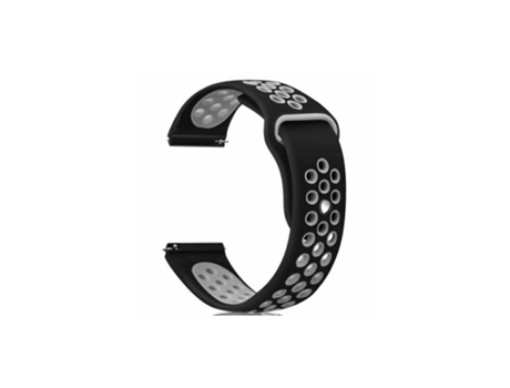 Para el reloj Fitbit Blaze reemplaza la correa de goma de Silicona la correa del reloj deportivo negro y gris
