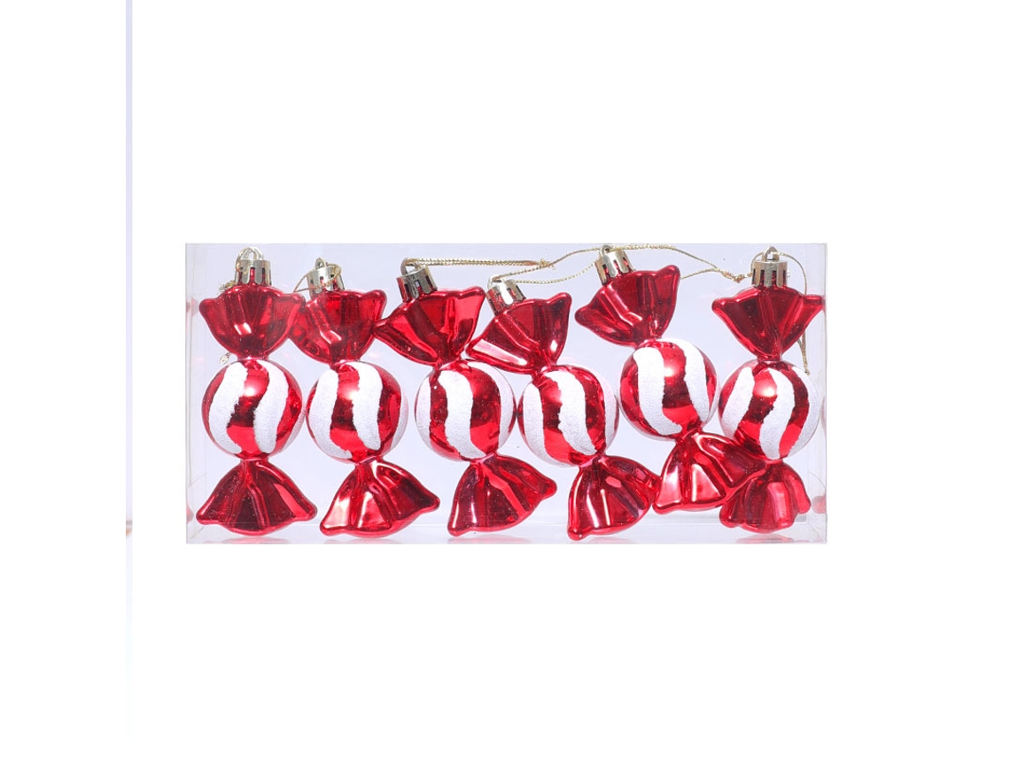 Adornos navideños, colgantes pequeños, regalos navideños, seis tipos de dulces Yunzii (paquete de 6)