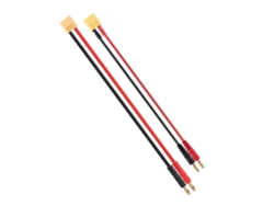 Cabo de Silicone Xt60 Macho para Ficha Banana de 4,0 Mm, 14 Awg 22 Cm 22 Cm, 12/14 Awg, para Carregador B6ac MDUG