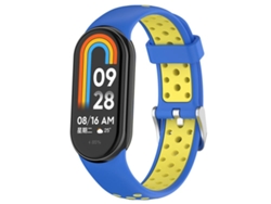 Pulsera para Xiaomi Smart Band 10/9/8 - Silicona bicolor - Conector metálico