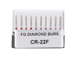 10 Brocas Dentales De Diamante Cr-22f De Acero Inoxidable Con Mango Redondo De 1,6 Mm Para Dentistas.