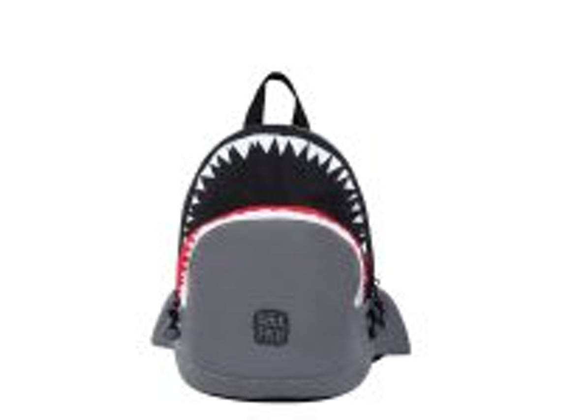 PICK & PACK Shark Shape Backpack S / Visible grey