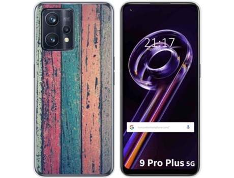 Carcasa para Realme 9 Pro Plus 5G TUMUNDOSMARTPHONE Dibujos Madera 10 Multicolor